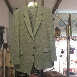 Tailored in England Harris Tweed man's coat.